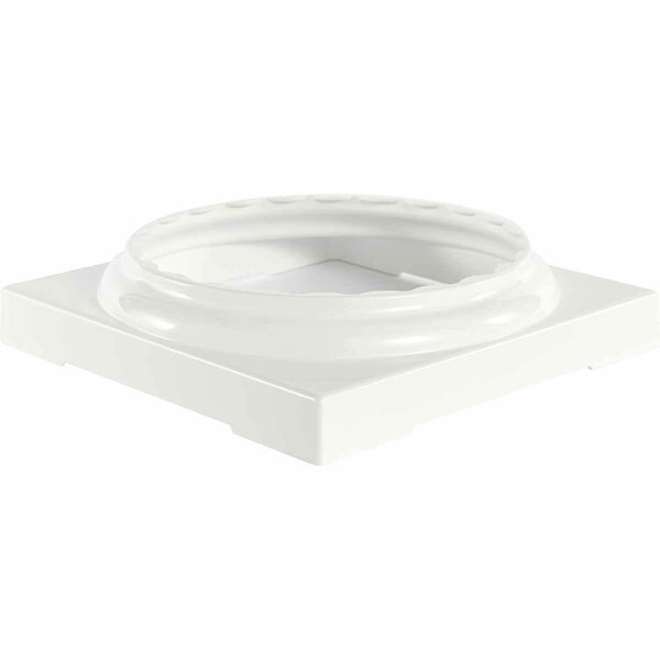 Ekena Millwork Standard Capital & Base for 15" Endura-Aluminum Fluted Round Columns, Primed (Paintable) EA15RSANSPTU - main